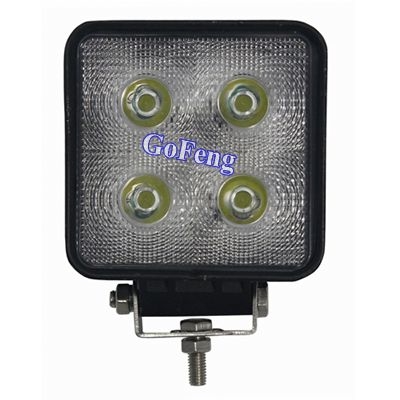 4 PCS * 10W 3500 Lumens 40W Flood Beam Pattern / 45 Degree Cree LED Vehicle Work Lights